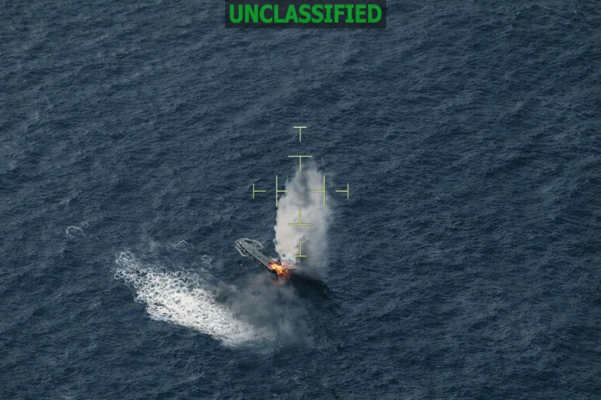 USA destroys drug trafficking boat in the Pacific