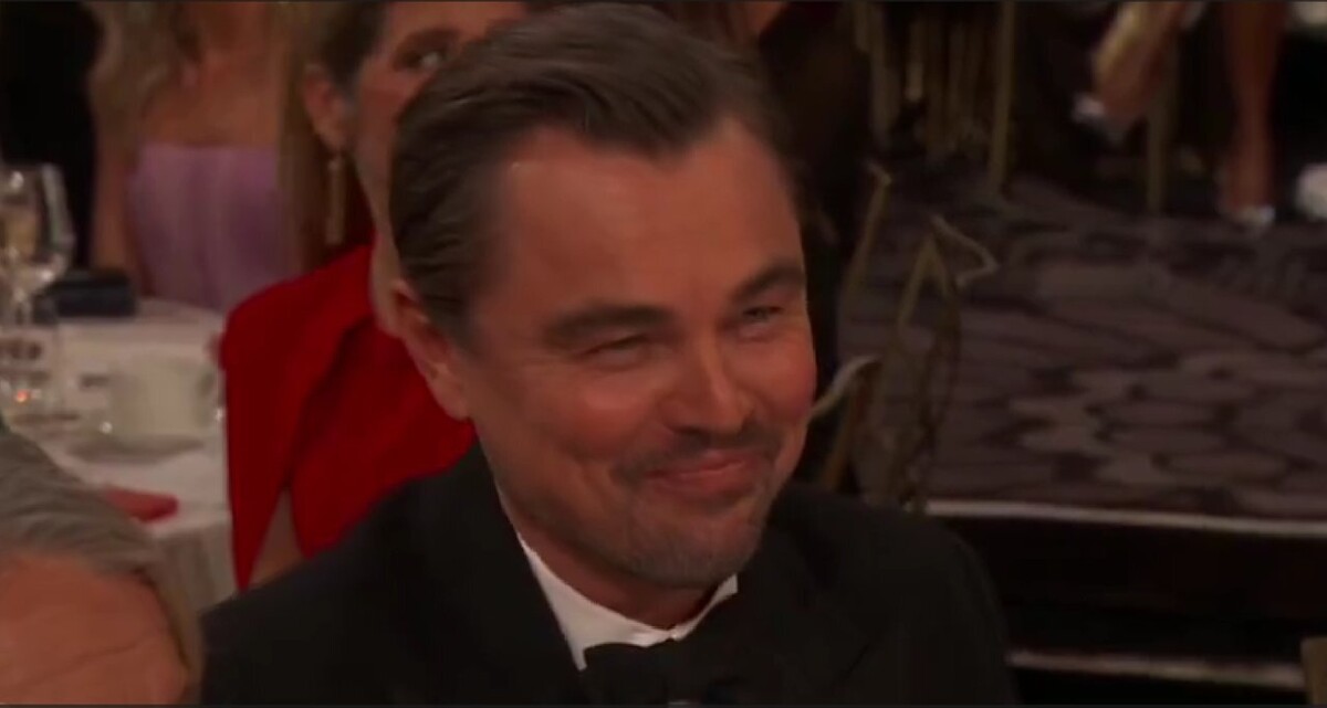 莱昂纳多·迪卡普里奥对妮基·格拉泽玩笑的尴尬反应