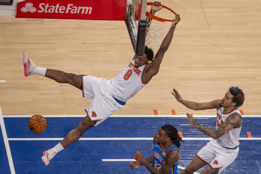 Thunder Secure Eighth Straight Win Over Knicks