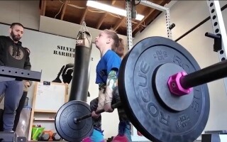 Nine-Year-Old American Lucy Millgrim Lifts 82 kg