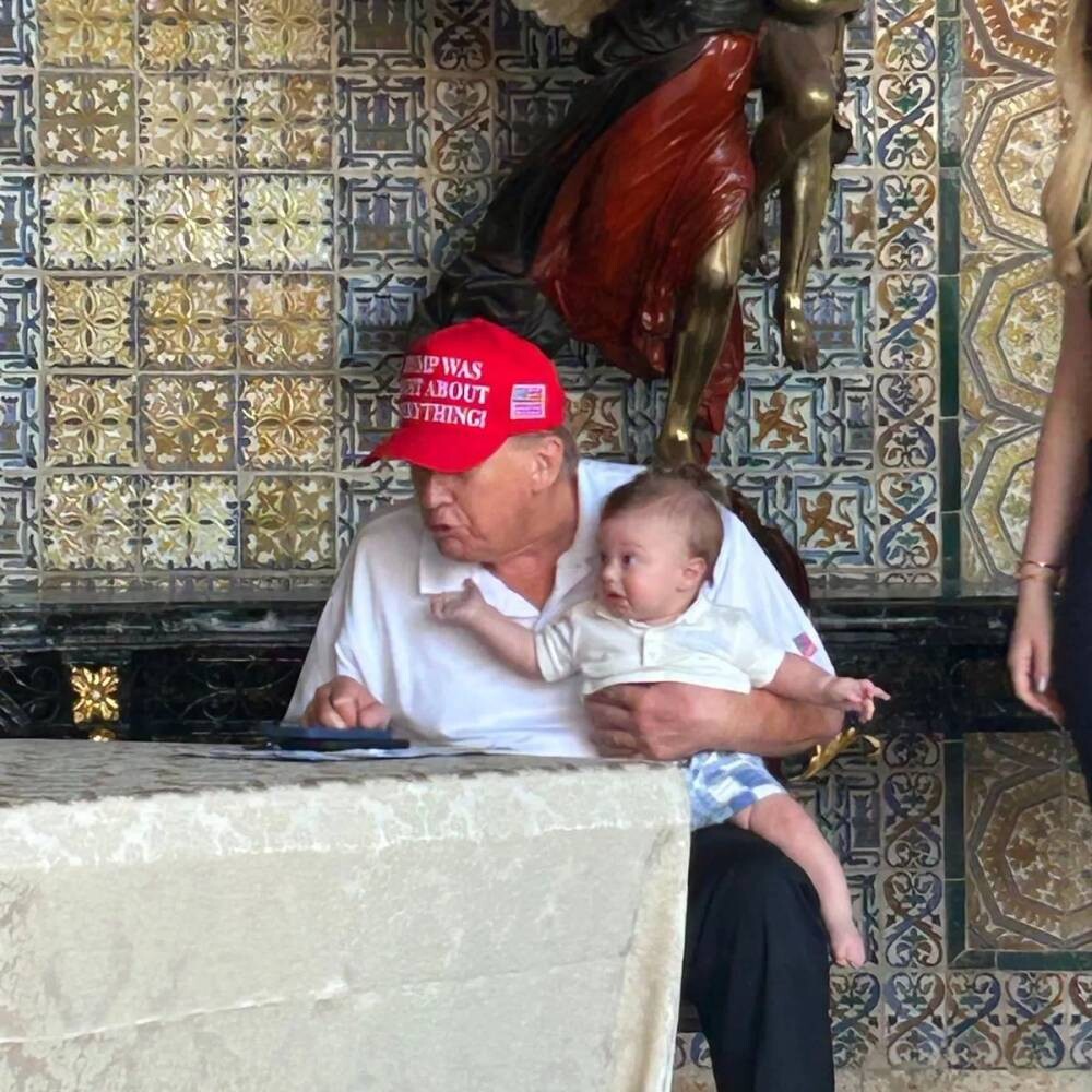 Tiffany Trump Shares Touching Photos of Grandfather and Son