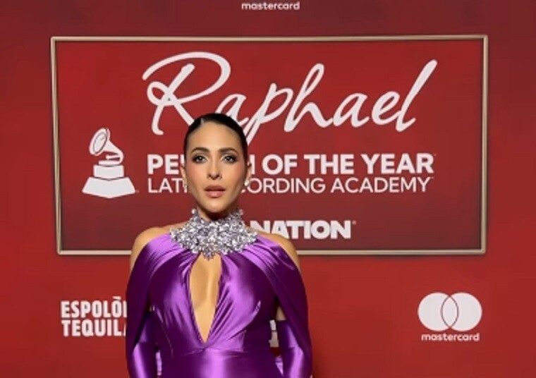 Jacky Guzmán at the Latin Grammy in Las Vegas