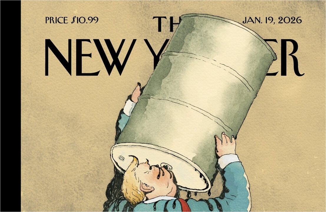 《纽约客》封面因特朗普在委内瑞拉和格陵兰的行动而嘲讽他