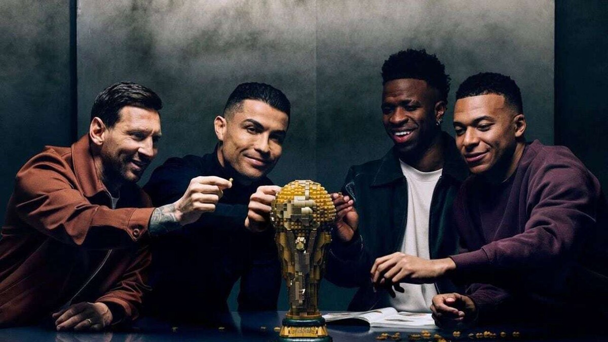 梅西、罗纳尔多和足球巨星推出2026年世界杯乐高系列