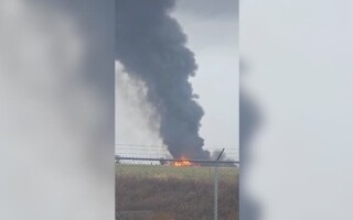 Plane Crashes at Bangor Airport