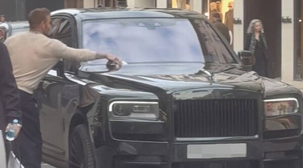 Beckham Tears Up Parking Ticket in Front of Rolex Store