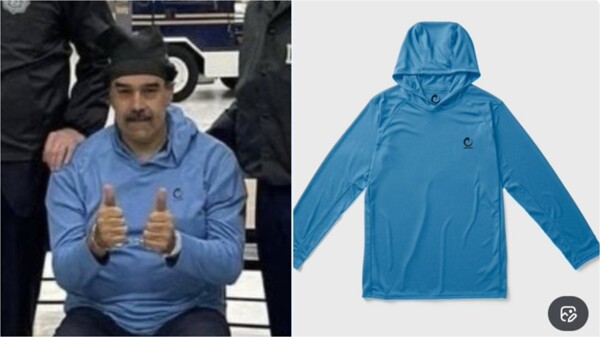 La marca de ropa de EE.UU. usa el arresto de Maduro para promocionar su buzo