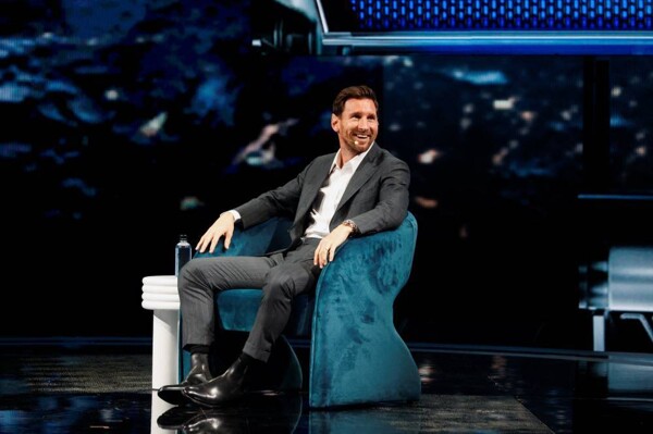 Lionel Messi at business forum in Miami