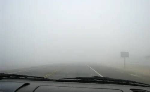 Thick Fog Paralyzes Traffic in California