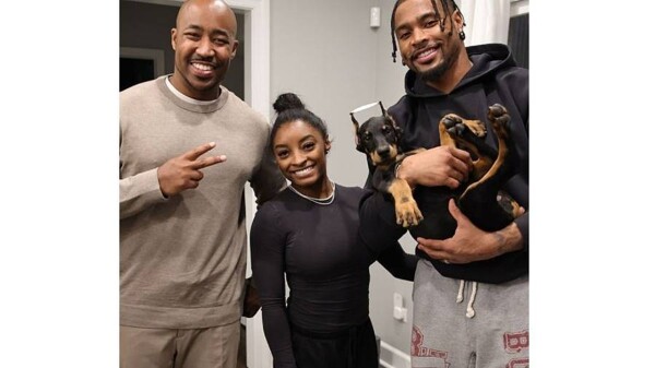 Olympic champion Simone Biles buys dog with cropped ears